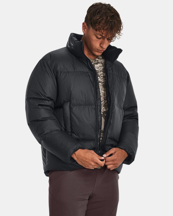 Men's ColdGear® Infrared Down Puffer Jacket, Black, pdpMainDesktop image number 0